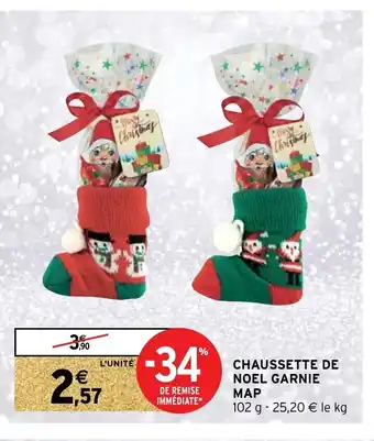 Intermarché Chaussette De Noel Garnie Map offre