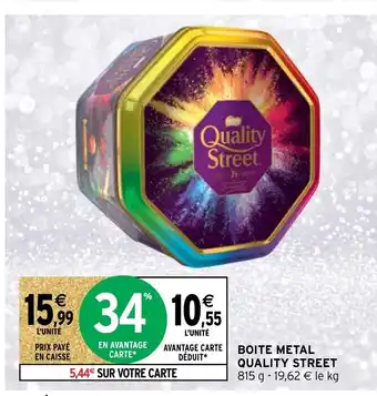 Boite Metal Quality Street