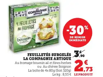 Super U Feuilletés surgelés la compagnie artique offre