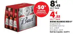 Super U BUD Biere blonde 5° offre