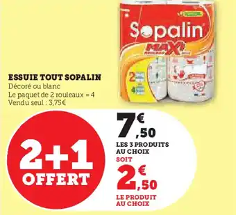 Super U SOPALIN Essuie tout offre