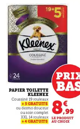 Super U KLEENEX Papier toilette offre