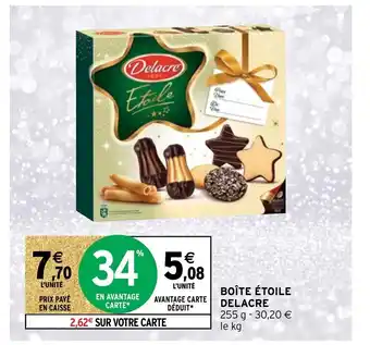 Intermarché Boite étoile Delacre offre