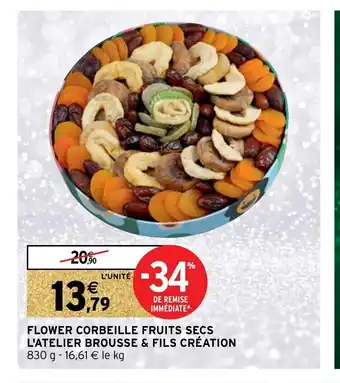 Flower Corbeille Fruits Secs L'Atelier Brousse & Fils Création