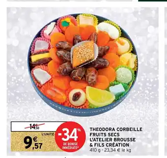 Intermarché Theodora Carbeille Fruits Secs L'Atelier Brousse & Fils Création offre