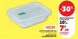 Super U PYREX Boite alimentaire offre