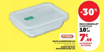 Super U PYREX Boite alimentaire offre