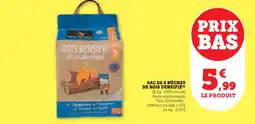 Super U WOODSTOCK Sac de 8 bûches de bois densifié offre