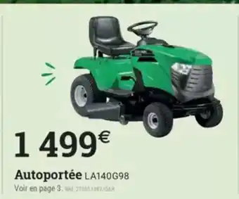 Espace emeraude Autoportée LA140G98 offre