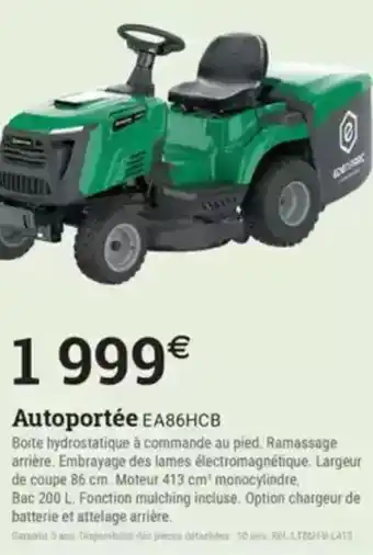 Espace emeraude Autoportée EA86HCB offre