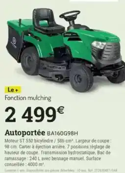 Espace emeraude Autoportée BA160G98H offre