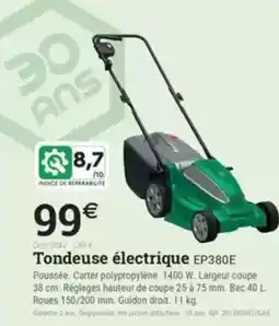 Espace emeraude Tondeuse électrique EP380E offre