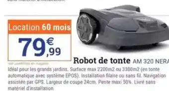 Espace emeraude Robot de tonte offre