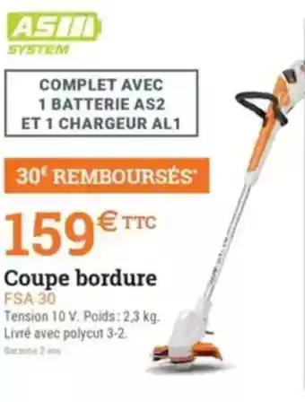 Espace emeraude Coupe bordure offre