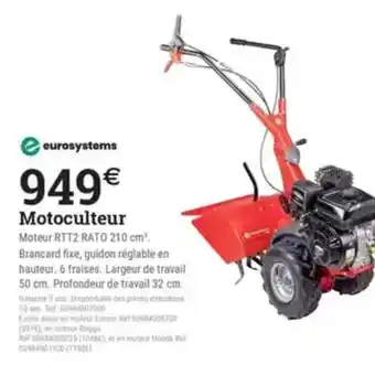 Espace emeraude Motoculteur offre