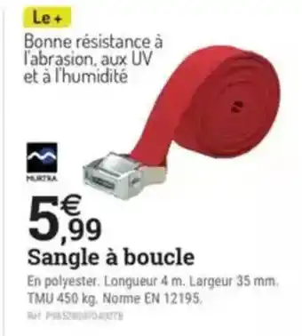 Espace emeraude Sangle à boucle offre