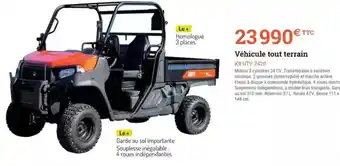 Espace emeraude Véhicule tout terrain K9 UTV 2420 offre