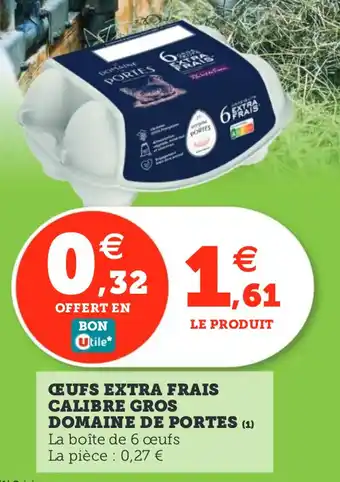 Utile Ceufs extra frais calibre gros domaine de portes offre