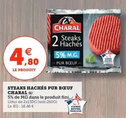 Utile CHARAL Steaks hachés pur bœuf offre