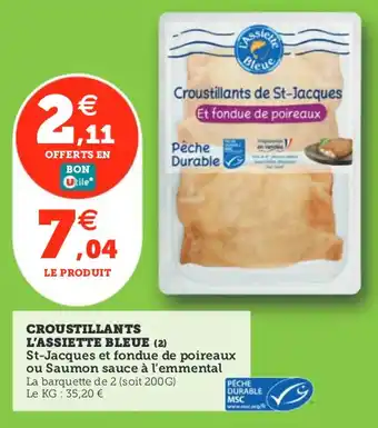 Utile Croustillants l'assiette bleue offre