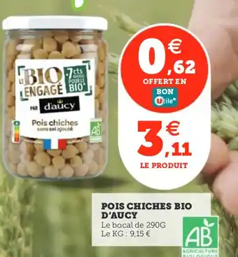 Utile D'AUCY Pois chiches bio offre