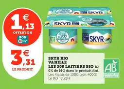 Utile SKYR Vanille les 300 laitiers bio offre