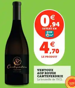 Utile CANTEPERDRIX Ventoux aop rouge offre