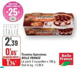 G20 BELLE FRANCE Tiramisu Spéculoos offre