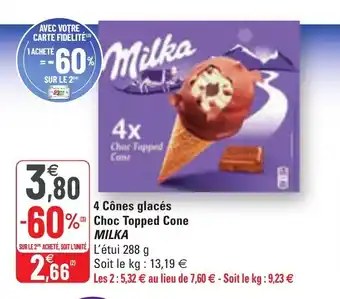 G20 4 cônes glacés offre