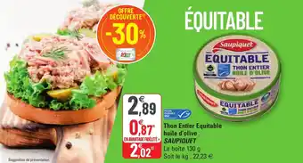 G20 Thon entier equitable offre