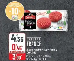 G20 CHARAL Steak Haché Happy Family offre