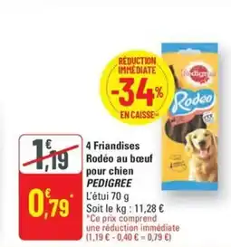 G20 PEDIGREE  4 Friandises Rodéo au bœuf pour chien offre