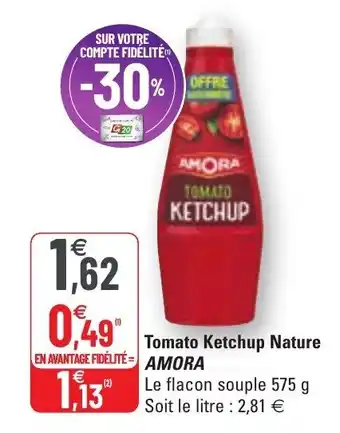 G20 Tomato ketchup nature offre