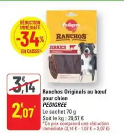 G20 PEDIGREE Ranchos Originals au bœuf pour chien offre