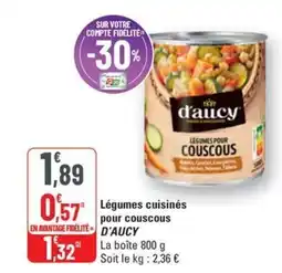 G20 D'AUCY Légumes cuisinés pour couscous offre