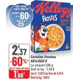 G20 KELLOGG'S Céréales Frosties offre