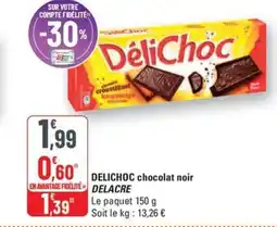 G20 DELICHOC chocolat noir delacre offre