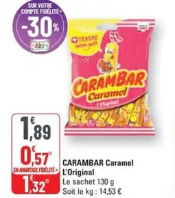 G20 CARAMBAR Caramel Original offre