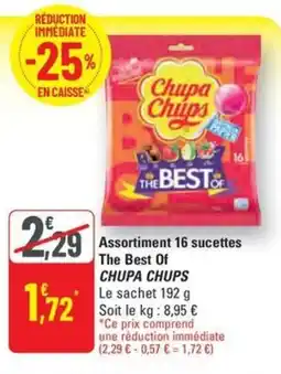 G20 CHUPA CHUPS Assortiment 16 sucettes The Best Of offre