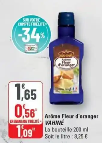 G20 VAHINÉ Arôme Fleur d'oranger offre