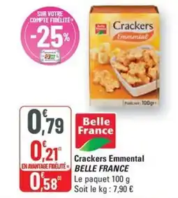 G20 BELLE FRANCE Crackers Emmental offre