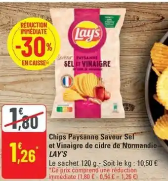 G20 AY'S Chips Paysanne Saveur Sel et Vinaigre de cidre de Normandie offre