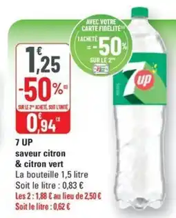 G20 7 UP saveur citron offre