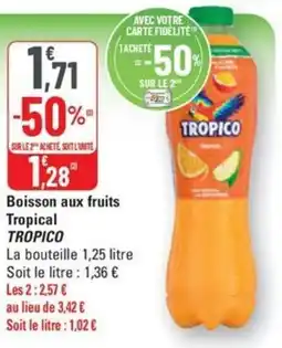 G20 TROPICO Boisson aux fruits Tropical offre