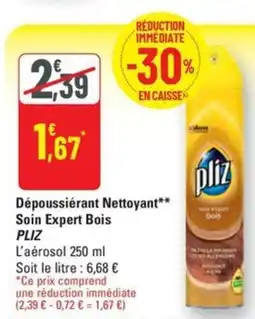 G20 PLIZ Dépoussiérant Nettoyant** Soin Expert Bois offre