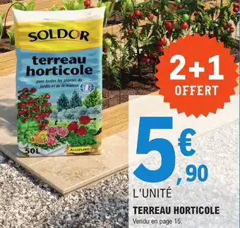 E.Leclerc Jardi SOLDOR Terreau horticole offre