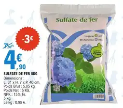 E.Leclerc Jardi SULFATE DE FER offre