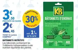 E.Leclerc Jardi KB Batonnets nutritifs offre