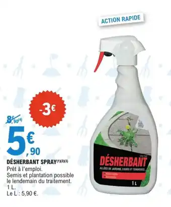 E.Leclerc Jardi Désherbant spray offre