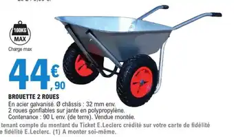 E.Leclerc Jardi Brouette 2 roues offre